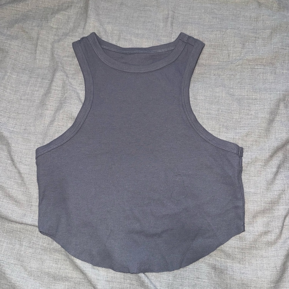 Women's Gray Sleeveless Top